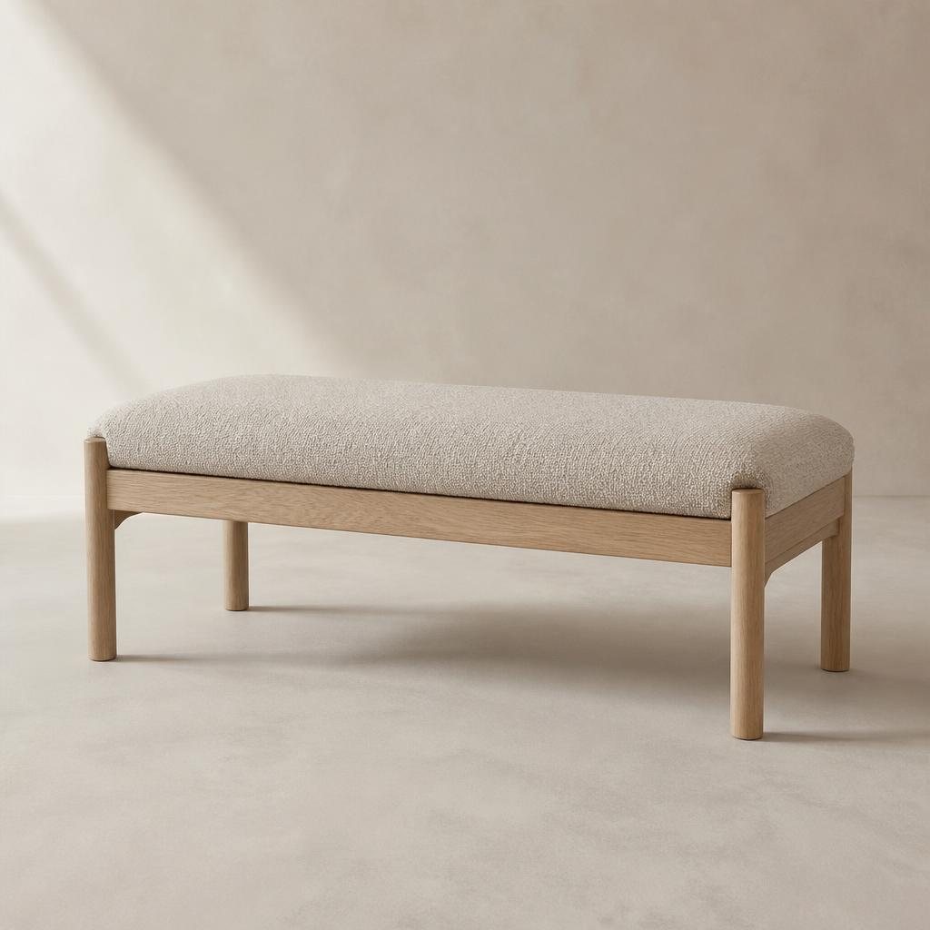 Bouclé Bed Bench