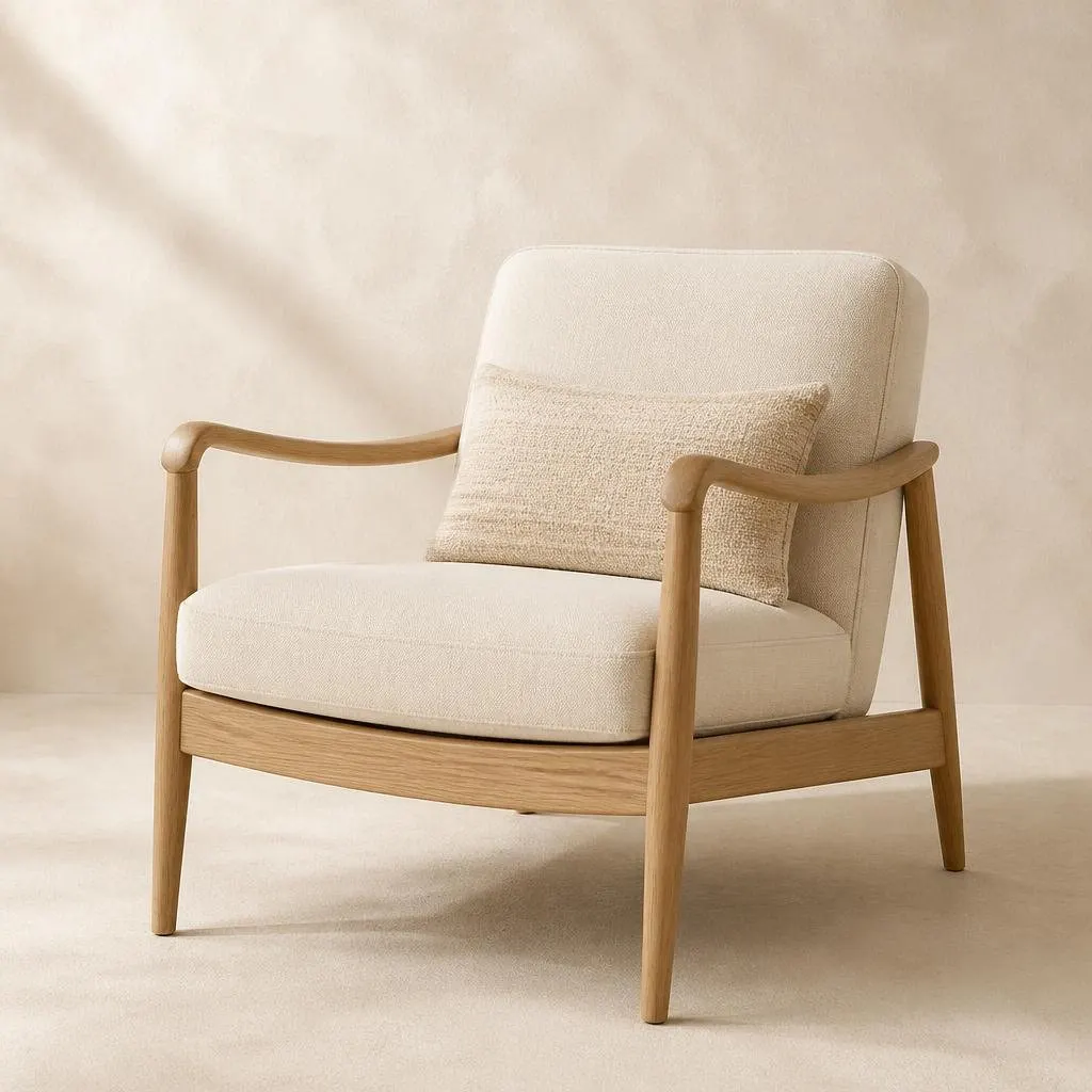 Oak Lounge Armchair