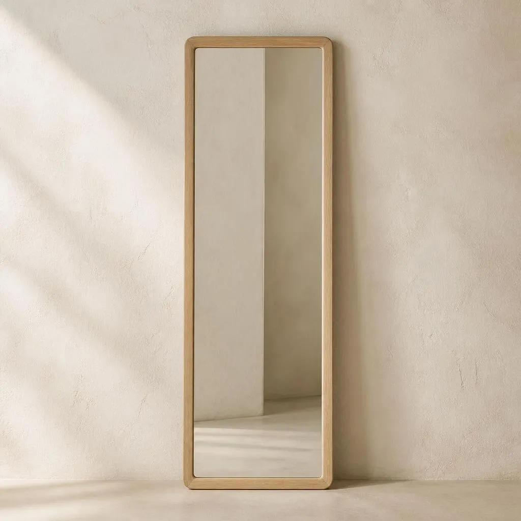 Oak Floor Mirror