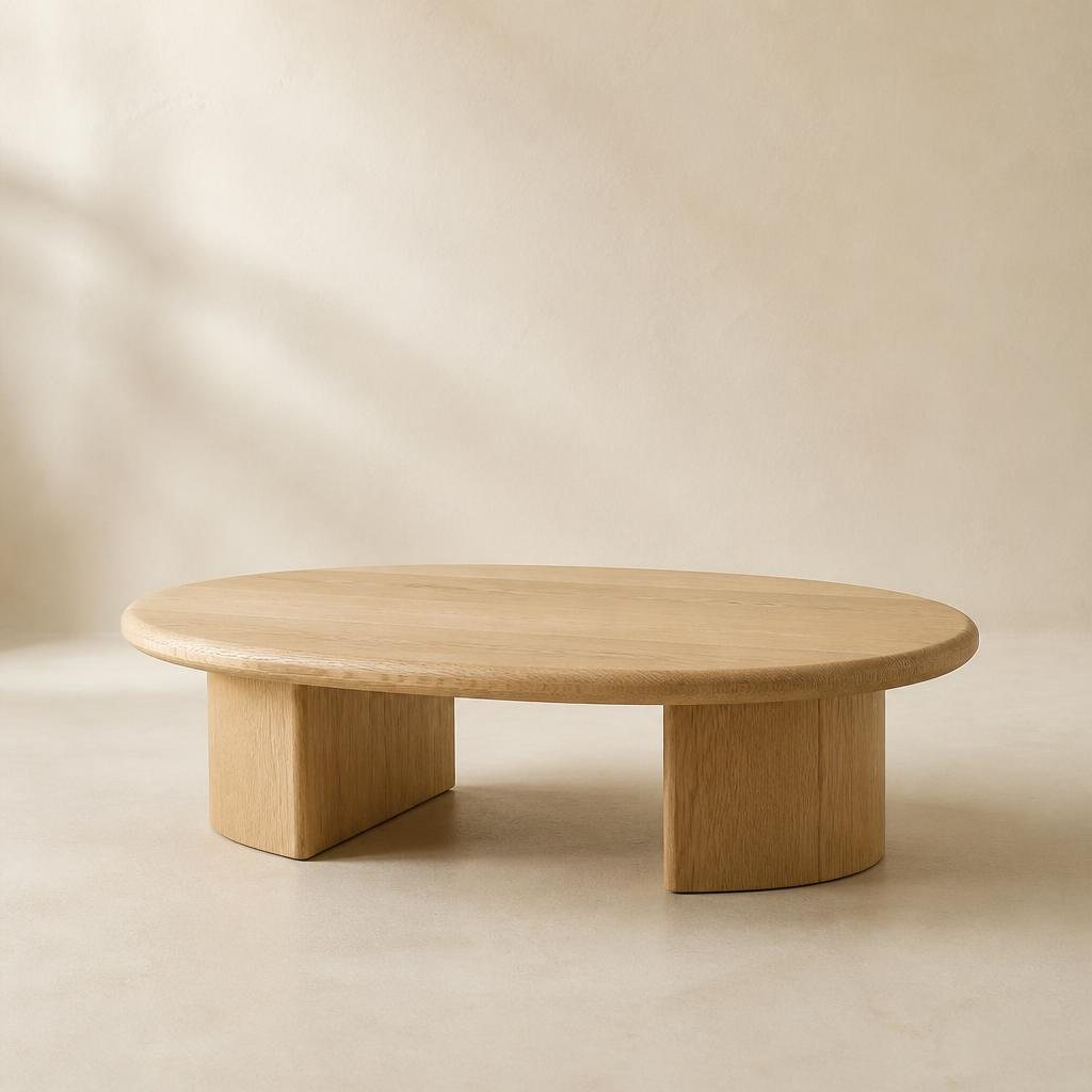 Round Oak Coffee Table
